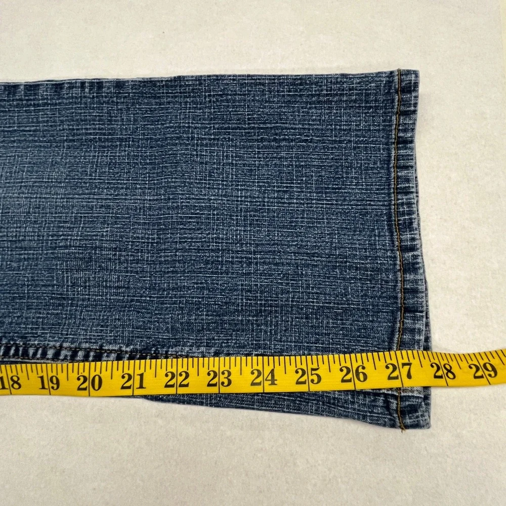 Coldwater Creek Bootcut Jeans Womens 16 Petite Blue Mid Rise Stretch Denim Pants